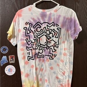 Keith Haring Tie Dye Dancing Shirt